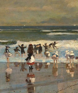 Escena de playa. 1869. Winslow Homer