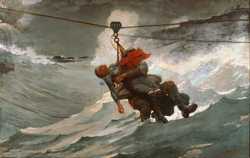La línea de la vida. 1884. Winslow Homer