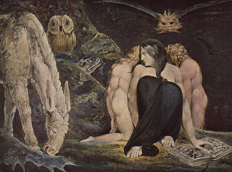 La noche del júbilo de Enitharmon. 1795. William Blake