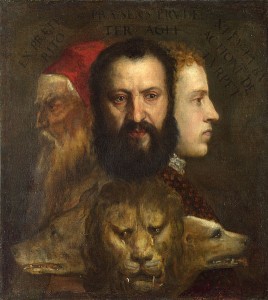 Alegoría del tiempo gobernado por la prudencia. 1561. Tiziano