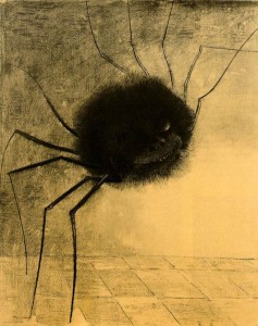 Araña sonriente. 1881. Odilon Redon