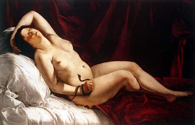 Cleopatra. 1621- 1622. Artemisia Gentileschi