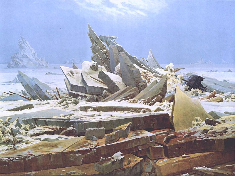 El mar de hielo. 1824- 1825. Caspar David Friedrich
