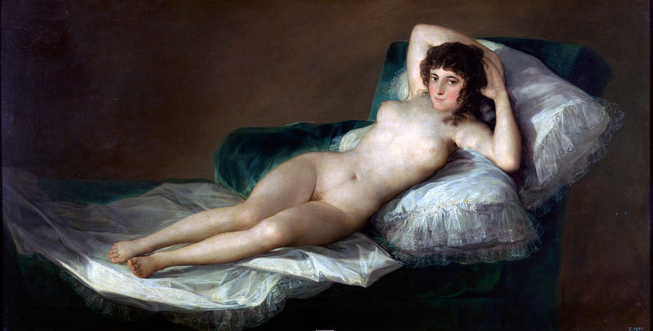 La maja desnuda. 1795- 1800. Francisco de Goya