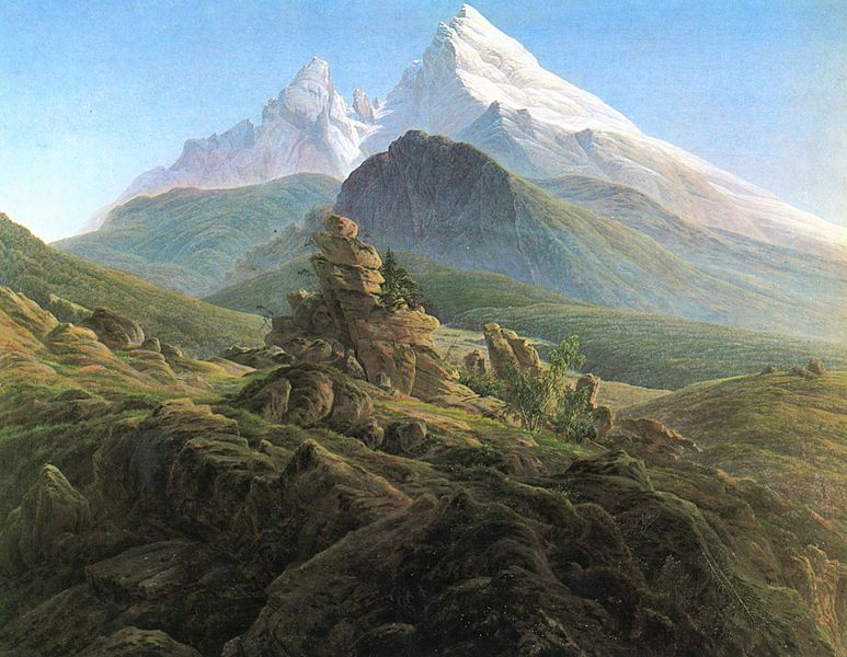 Watzmann. 1824- 1825. Caspar David Friedrich