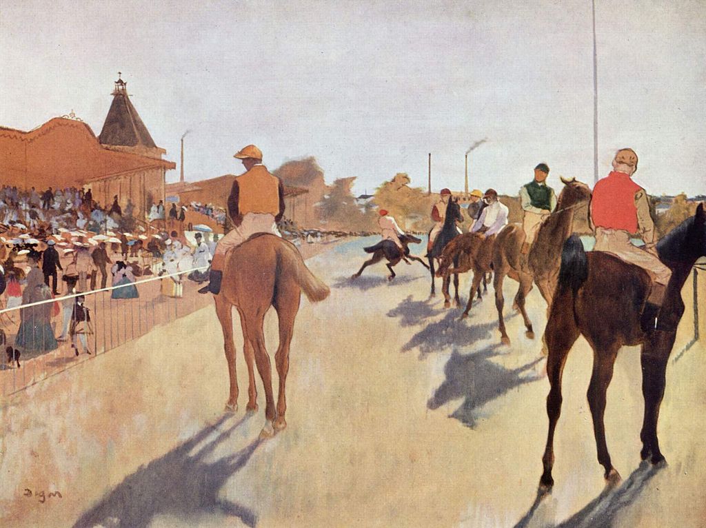 Degas y las carreras de caballos