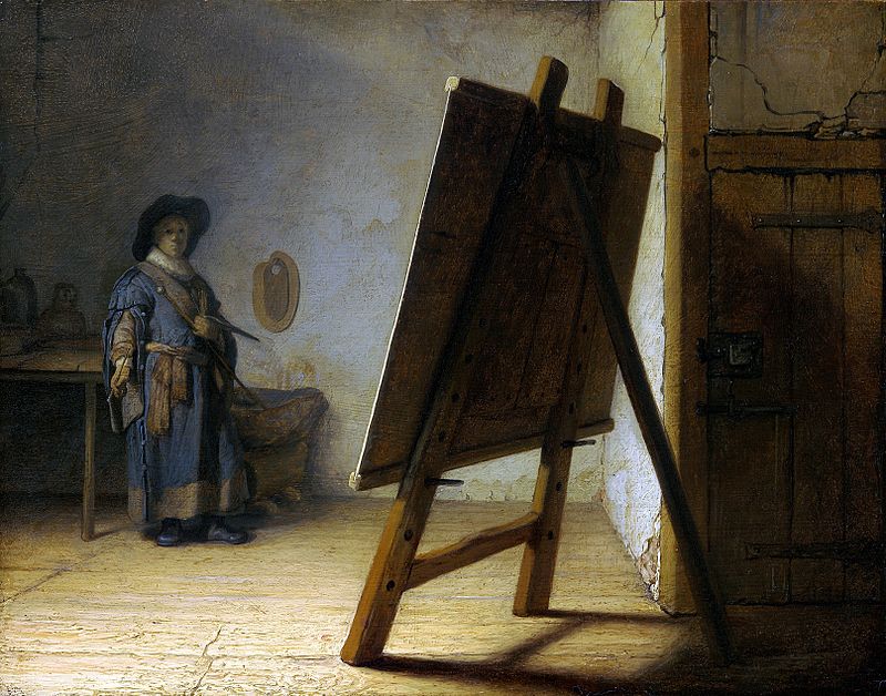 El pintor en su estudio. 1629. Rembrandt