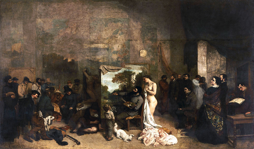 El taller del pintor. 1854-1855. Gustave Courbet