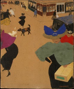 Escena de una calle en París. 1895. Félix Vallotton