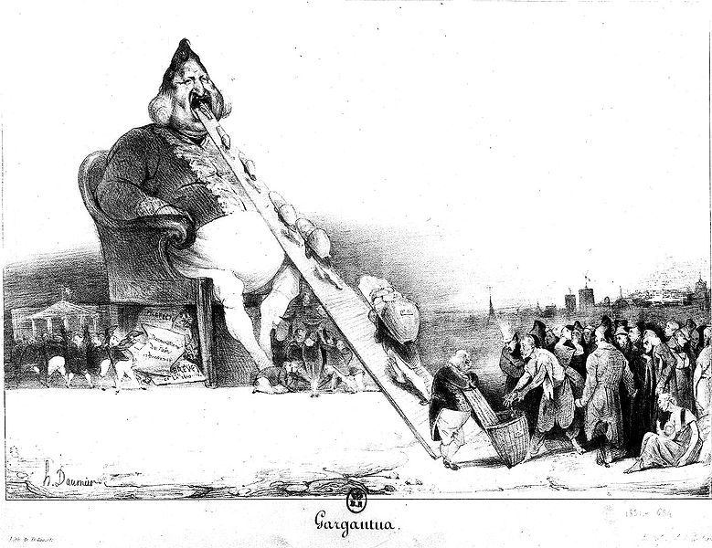 Gargantúa. 1831. Honoré Daumier
