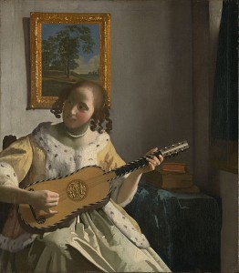 La guitarrista. Hacia 1672. Johannes Vermeer
