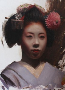 Ryouka, geisha arte japonés. Phil Couture