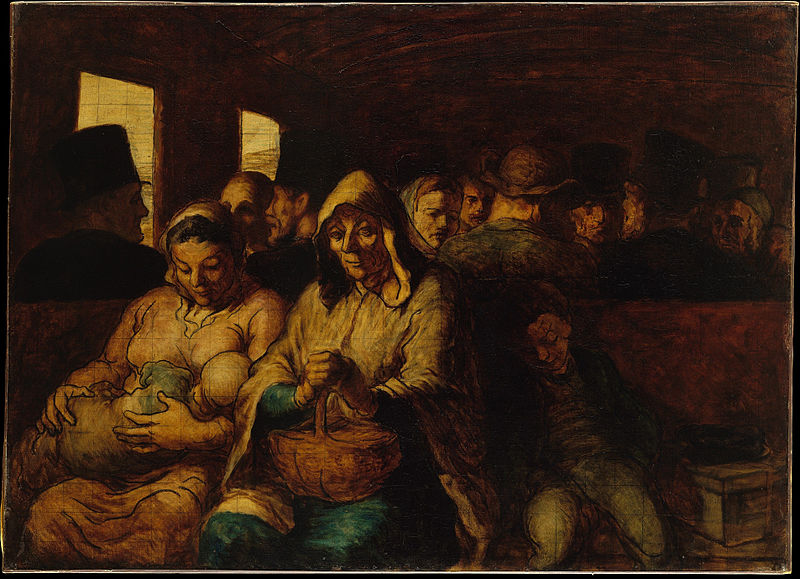Vagón de tercera. Hacia 1862- 1864. Honoré Daumier