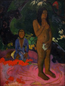 Palabras del demonio. 1892. Paul Gauguin