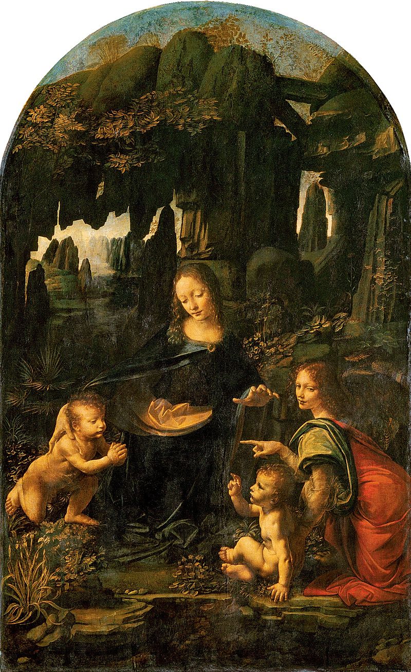 Virgen de las Rocas. Hacia 1491- 1508. Leonardo da Vinci