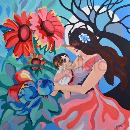 Antonia Portalo: fantasía y colores del sentimiento maternal