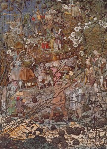 El golpe maestro del duende leñador. 1855- 1864. Richard  Dadd