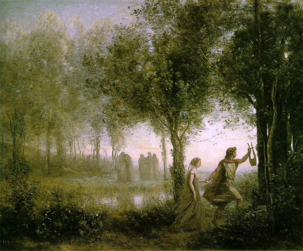 Orfeo y Eurídice. 1861. Camille Corot.