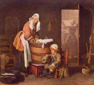 La lavandera. 1735. Jean Siméon Chardin.