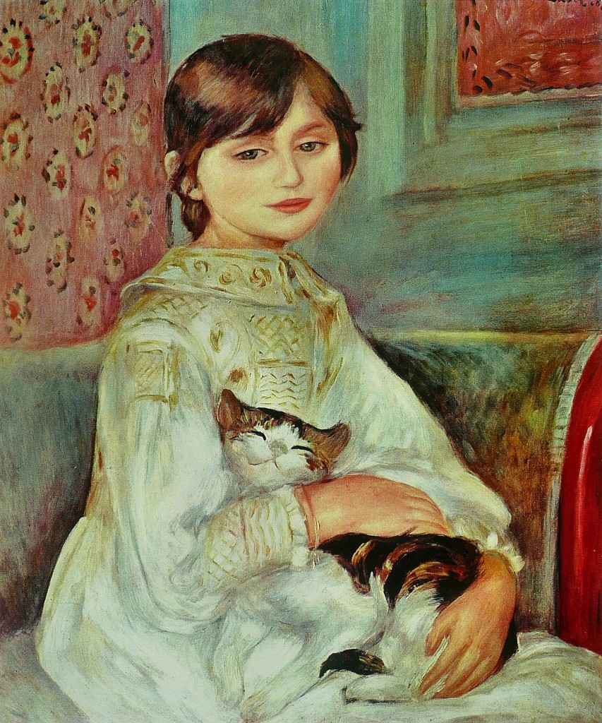 Retrato de Julie Manet. 1887. Pierre Auguste Renoir.