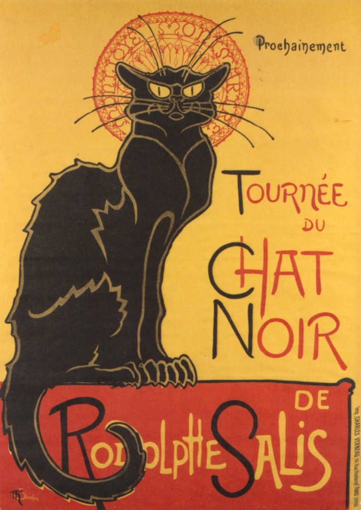 Cartel del Cabaret Chat Noir. 1896. Steinlen.