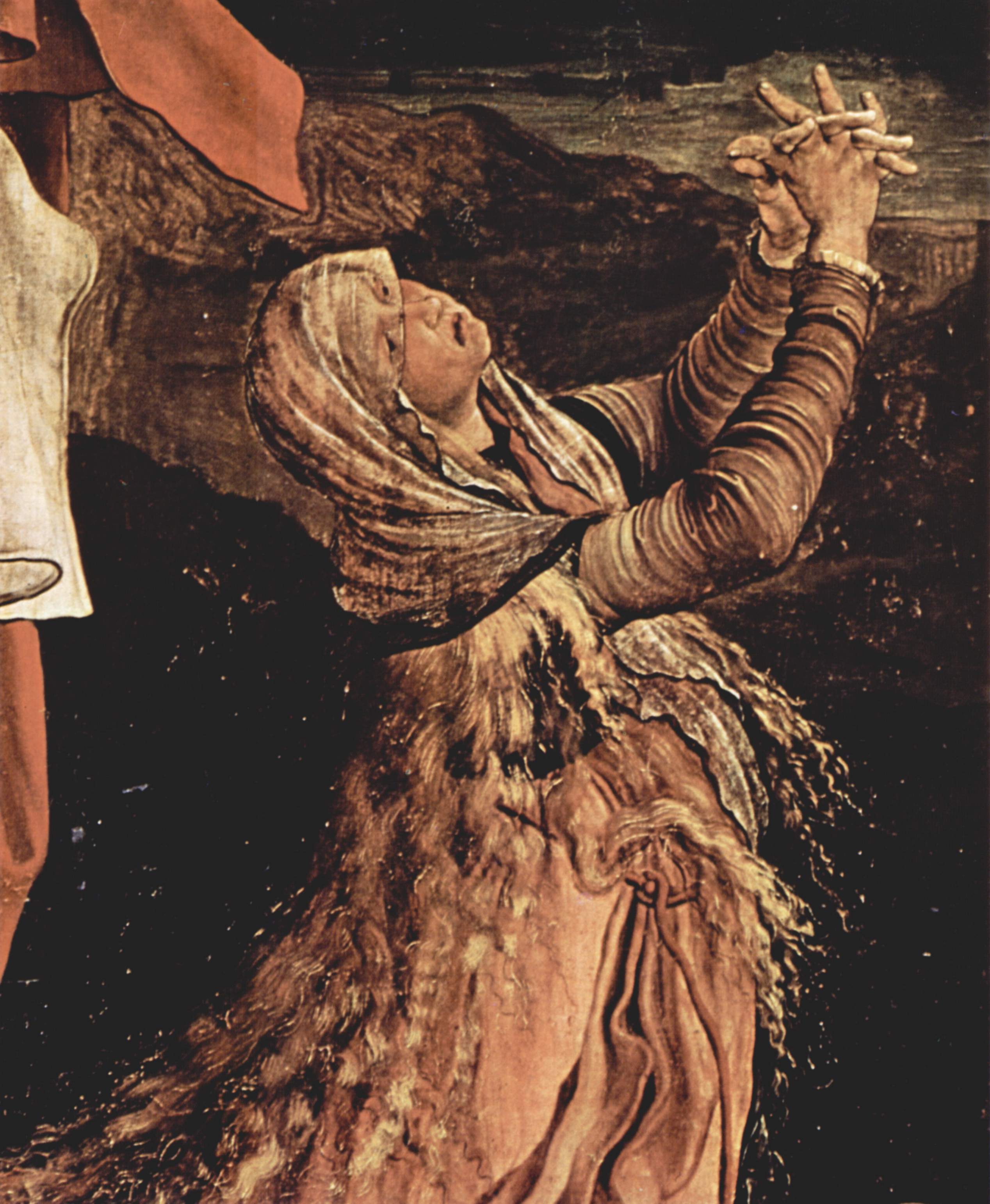 María Magdalena del Altar Isenheimer. 1512- 1516. Matthias Grünewald