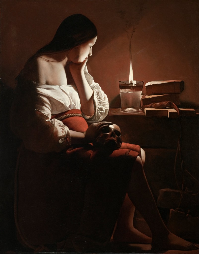 Magdalena penitente de la lamparilla. 1642- 1644. George de La Tour.