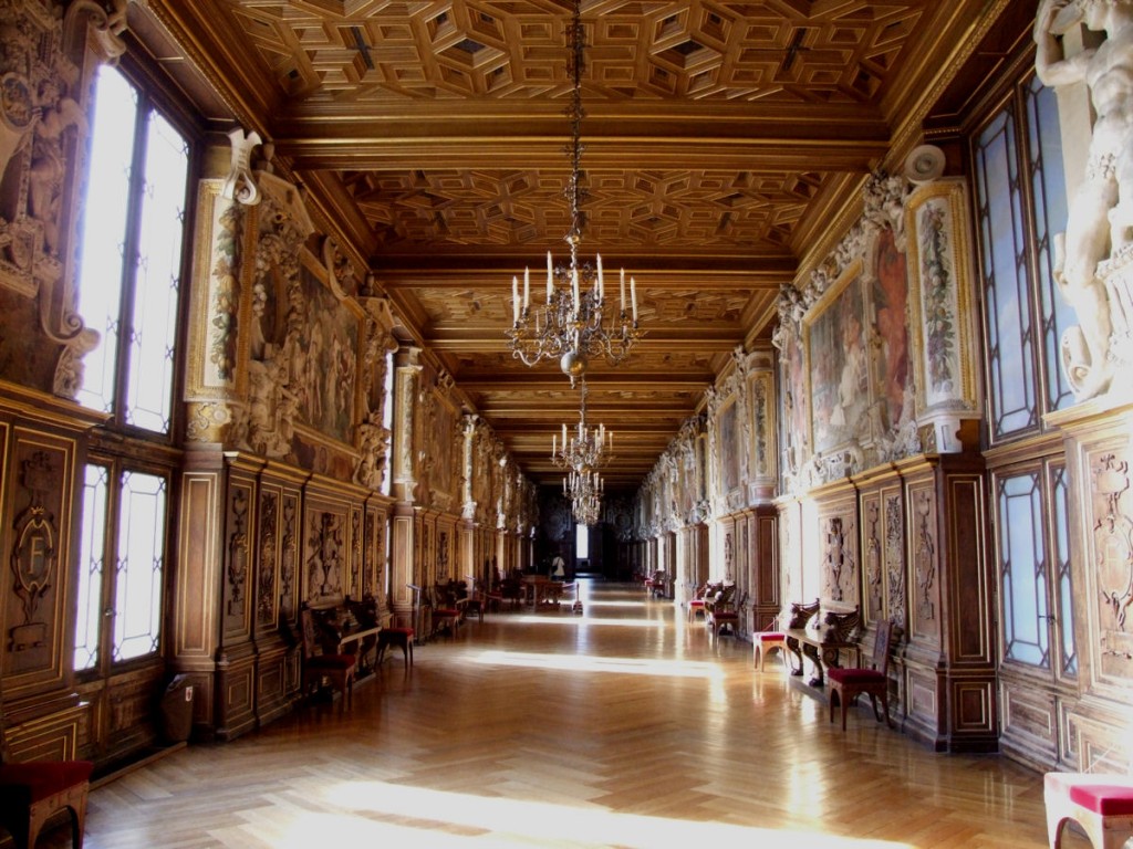 Galería de Francisco I en Fontainebleau (Francia).