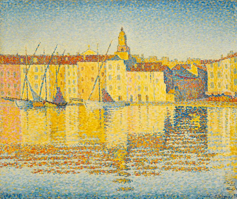 "Maisons du port. Saint-Tropez" Paul Signac