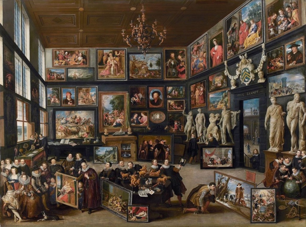 El Gabinete de Cornelis van der Geest (1628), Willem van der Haecht, Rubenshuis (Amberes). 