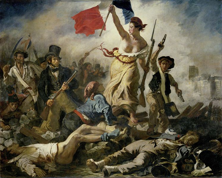 La Libertad guiando al pueblo (1830), Eugène Delacroix, Museo del Louvre (París).