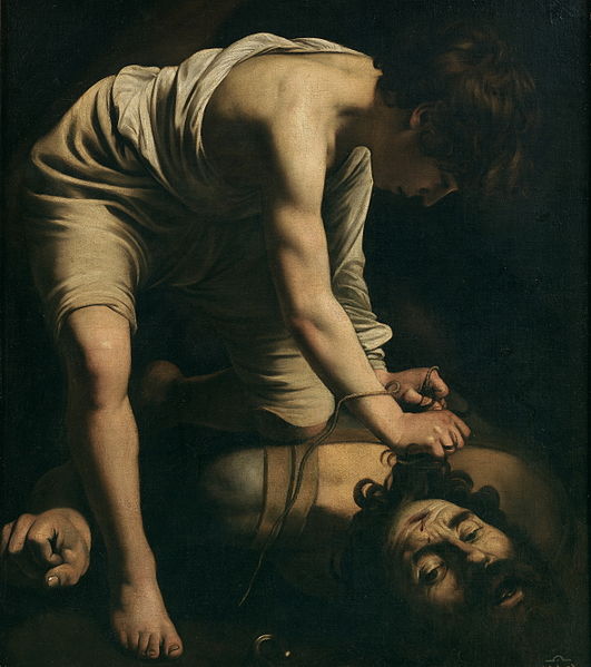 David y Goliat (1600), Caravaggio.