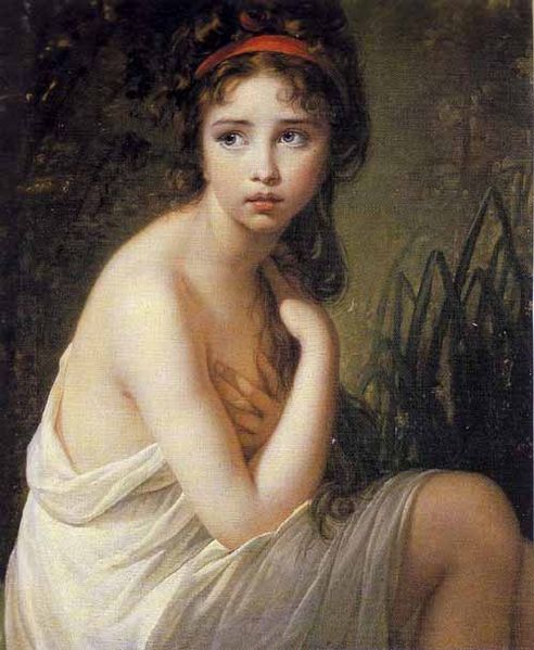 La bañista (1792), Vigée Lebrun.