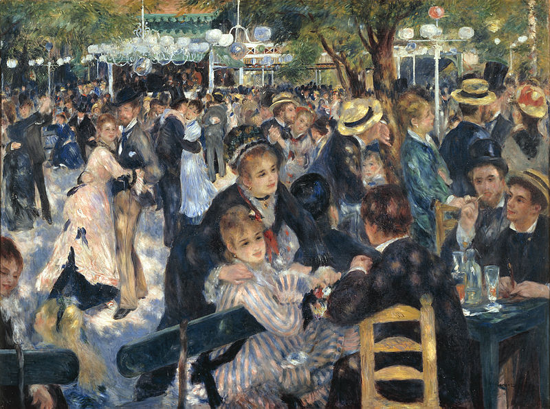 Bal du Moulin de la Galette (1876) Musée d´Orsay, París. Legado de Gustave Caillebotte 1894 RF 2739 © RMN-Grand Palais (Musée d'Orsay) / Hervé Lewandowski