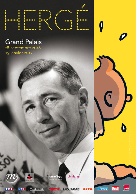 Affiche Rmn-Grand Palais / Photo Paul Nemerlin, Hergé © Adagp, Paris, 2016 © Hergé-Moulinsart. 