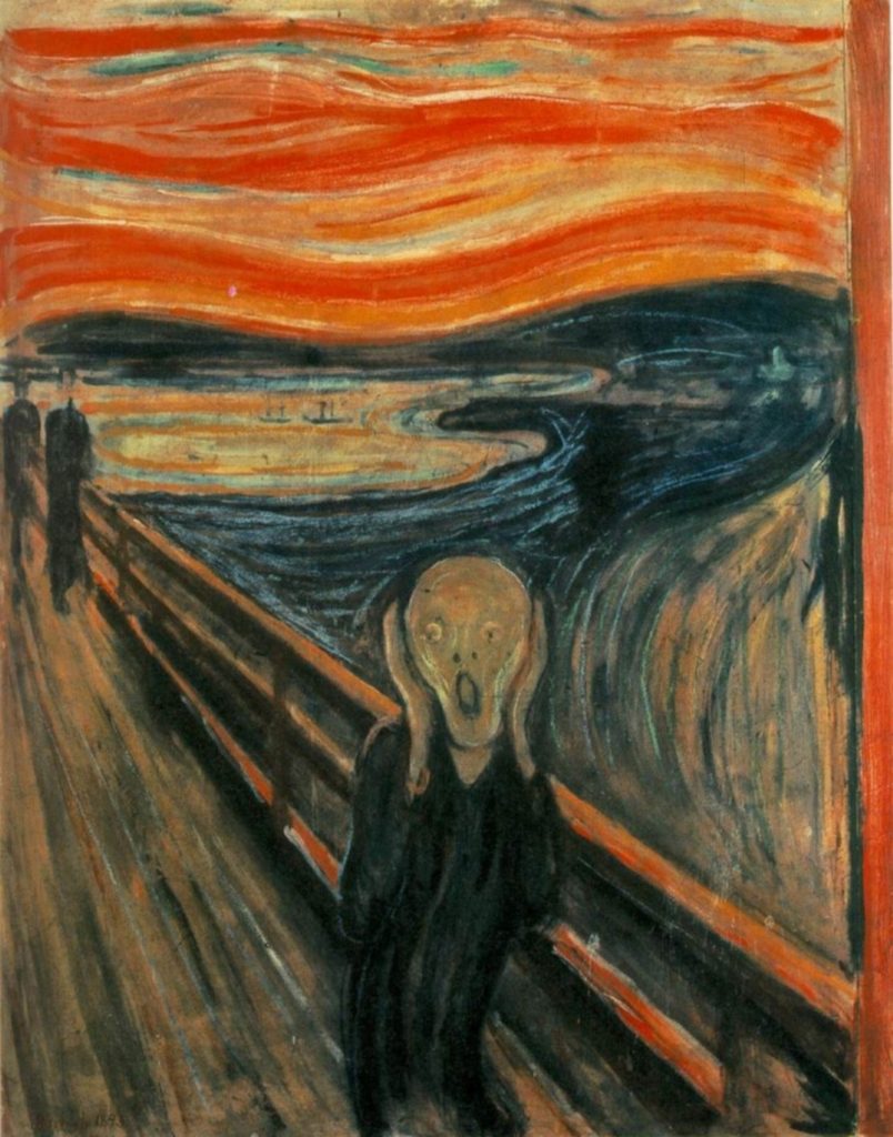 El Grito (1893), Edvard Munch, Galería Nacional de Oslo.