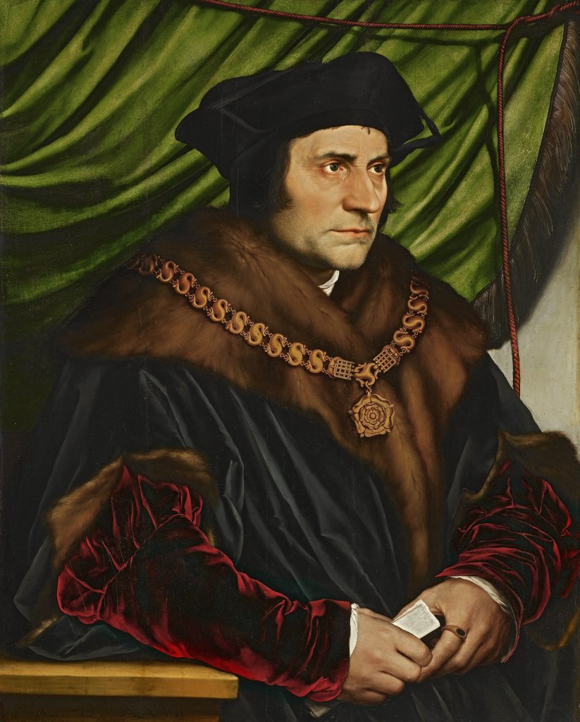 Retrato de Tomás Moro (1527), Hans Holbein en Joven, Frick Collection.