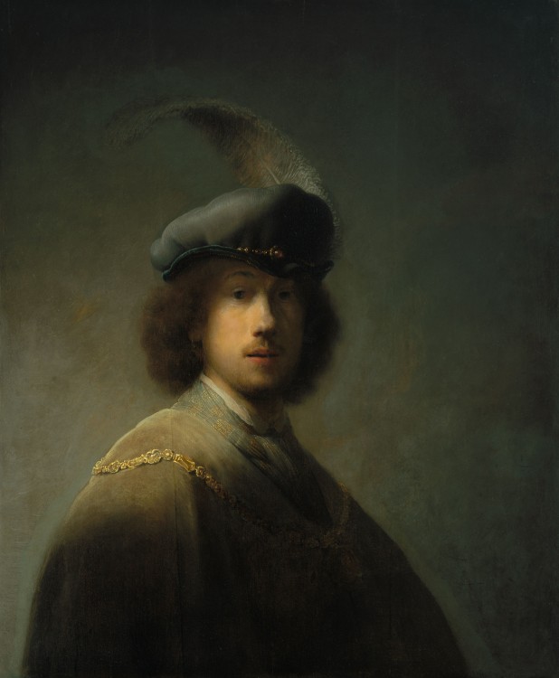 Autorretrato a los 23 años (1639), Rembrandt, ISG Museum (Boston).