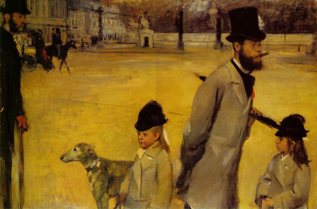 Plaza de la Concordia (1876), Edgar Degas, Museo del Hermitage.