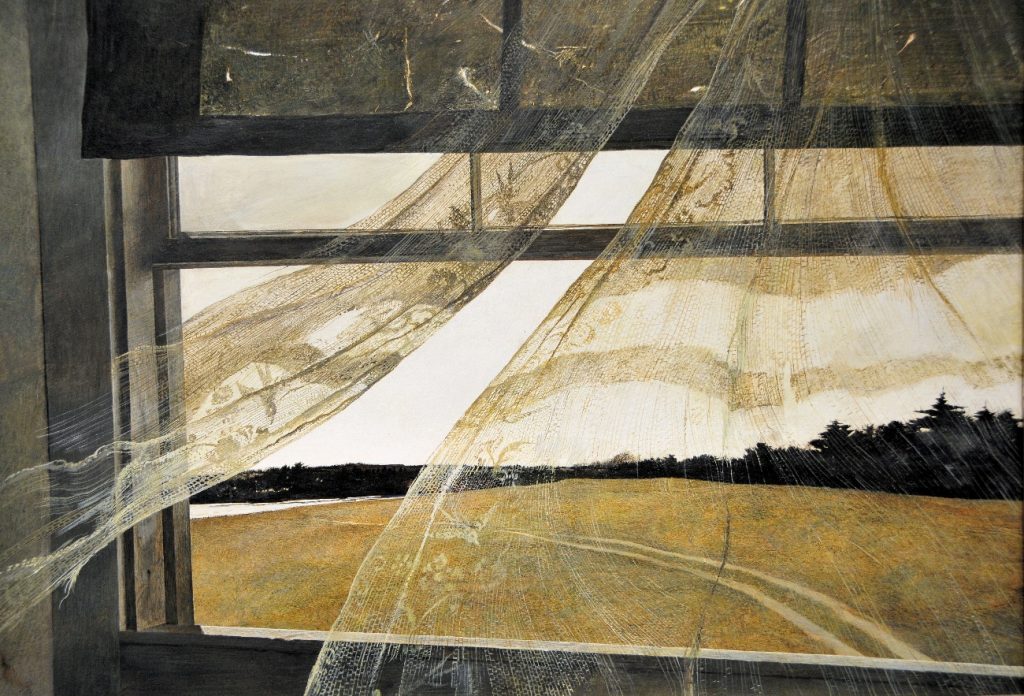 Wind from the sea, Andrew Wyeth, 1947.