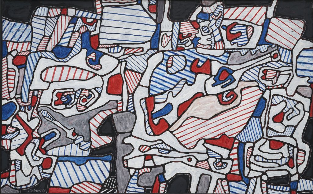 Site Domestique, au fusil espadon (1966), Jean Dubuffet.