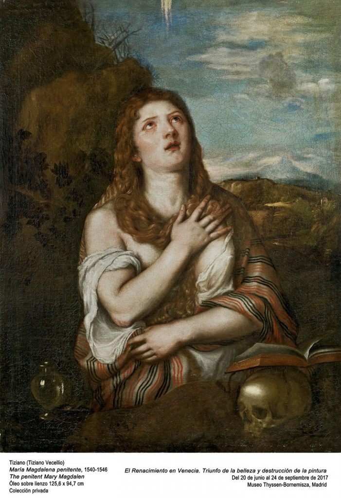 María Magdalena penitente, 1540-1548. Óleo sobre lienzo 125,6 x 94,7 cm. Colección privada.