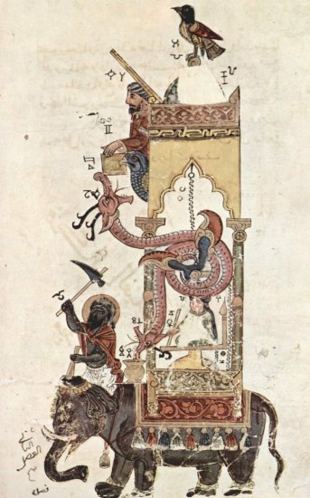  Buch der Einsicht in die Konstruktion mechanischer Apparate des al-Jazarî, Szene