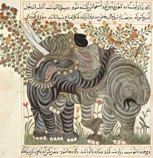  Buch über die Nützlichkeit der Tiere des Abû Sa'îd 'Ubayd Allâh ibn Bakhtîshû, Szene