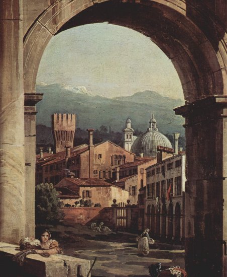  Capriccio Romano, Stadttor und Wehrturm, Detail
