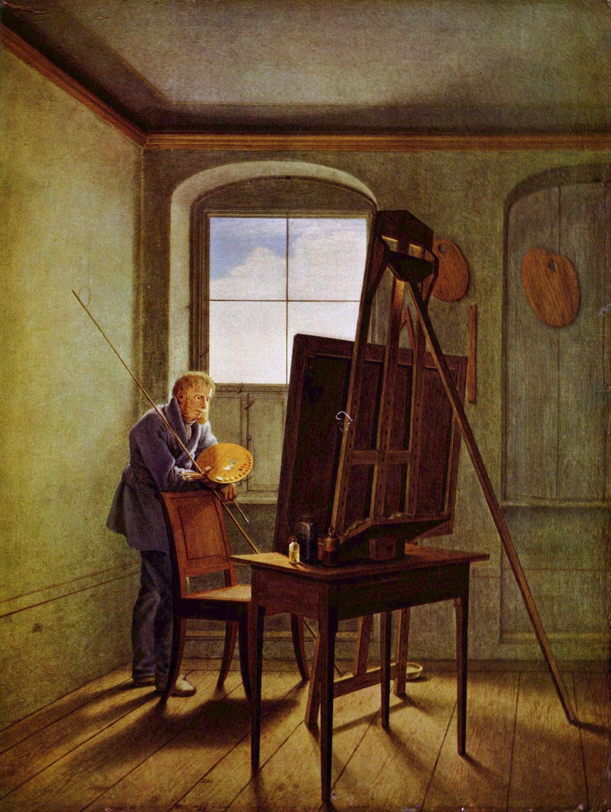 Georg Friedrich Kersting - Caspar David Friedrich in seinem Atelier