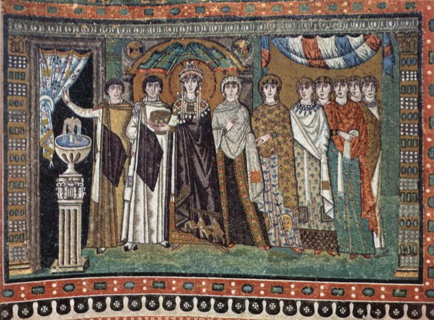  Chormosaiken in San Vitale in Ravenna, Szene