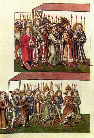  Chronik des Konzils von Konstanz des Ulrich von Richental, Szene