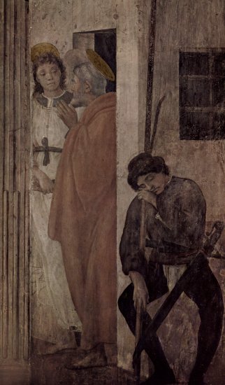 Ciclo de frescos en la Capilla de Brancacci en Santa Maria del Carmine en Florencia, escena
