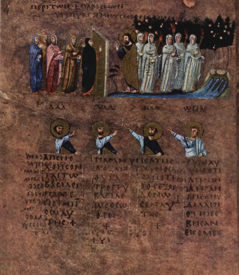  Codex Purpureus, Szene